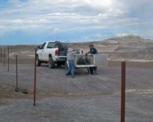 Volunteer Fence Removal | NPS Photo