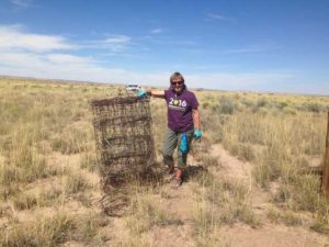 Volunteer Fence Removal | NPS Photo